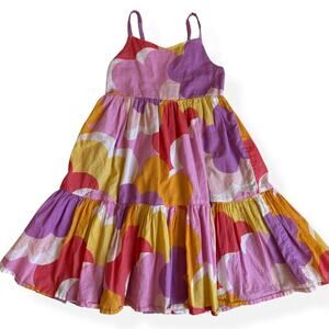 Mini Boden Tiered Twirly Sundress Purple Sleeveless 4-5Y